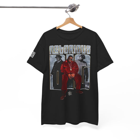 Fusion t- shirt  Notorious BIG Unisex Heavy Cotton Tee - Vintage Hip Hop Shirt with QR Code